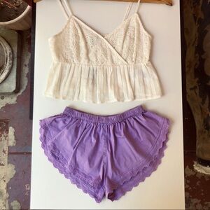 Milk the Goat Lilac Purple Short Shorts | S